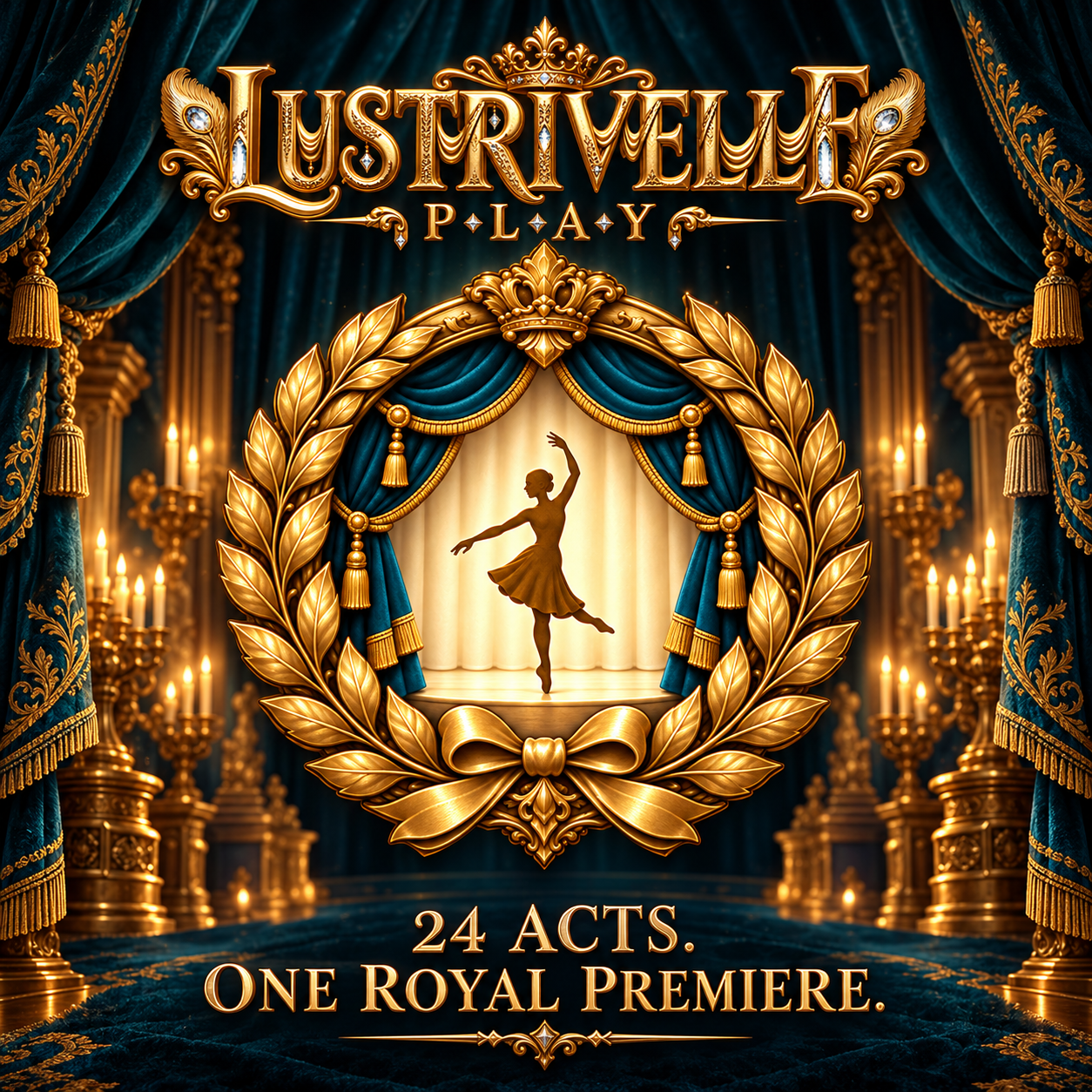 A gilded premiere scene from Lustrivelle